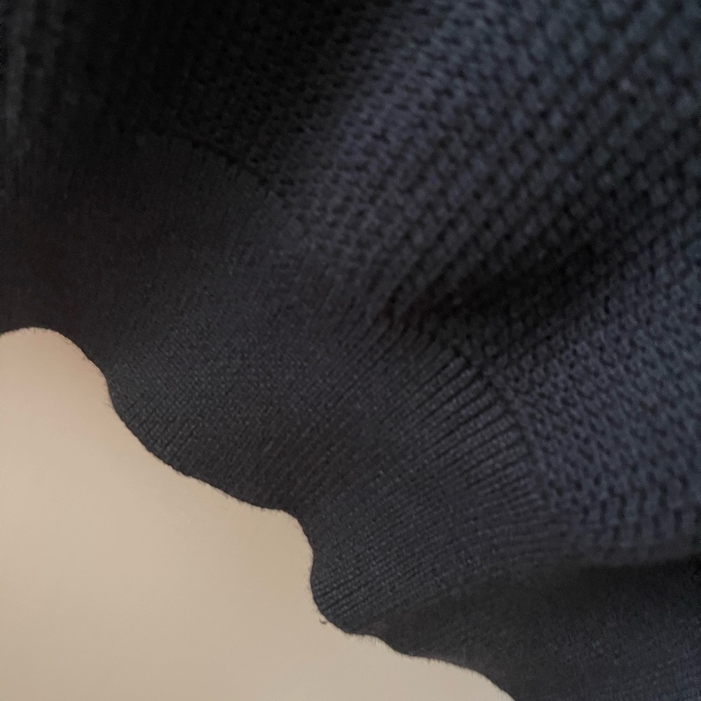 Black Polo Shirt with Classic Knit Design 3XL - Picture 8 of 10